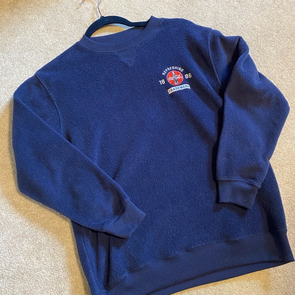 Small fleece coca-cola coke sweater jumper mens